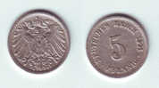 Germany 5 Pfennig 1901 G - 5 Pfennig