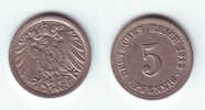 Germany 5 Pfennig 1912 A - 5 Pfennig