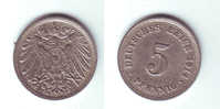 Germany 5 Pfennig 1914 G - 5 Pfennig