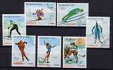 NICARAGUA 1990, SKI, DANSE CLASSIQUE, SAUT EN HAUTEUR..., 7 Valeurs Oblitérées / Used. R122 - Winter 1992: Albertville