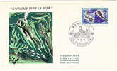 FIRST DAY COVER - L´HOMME SOUS LA MER - MUSEE OCEANOGRAPHIQUE - 12/12/1962 - FDC