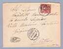 Heimat TI AURESSIO 1890-02-20 Strahlenstempel 10Rp. Wertziffer Auf Brief Nach S.Vittore - Storia Postale