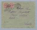Heimat TI AURESSIO 1895-04-29 Langstempel Auf Brief Mit Zwei 5Rp. Wertziffern Zu#60B Nach Solothurn - Briefe U. Dokumente