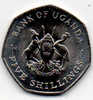 UGANDA 5 SHILLINGS 1987 - Uganda