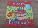 Serviette Papier "Happy Birthday" 16,5x16,5cm Pliée - Serviettes Publicitaires