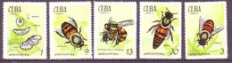 Cuba 1971 Mi.No. 1702 - 1706 Kuba  Honeybees 5v MNH** 7,50 € - Abejas