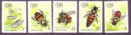Cuba 1971 Mi.No. 1702 - 1706 Kuba  Honeybees 5v MNH** 7,50 € - Honeybees