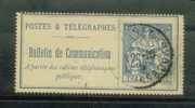 FRANCE Téléphone. N° 24 Obl. - Télégraphes Et Téléphones