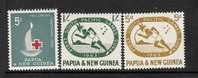 Papua  New Guinea  1963   5d Red Cross  & South Pacific Games Set  MNH** - Papua Nuova Guinea