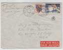 France Air Mail Cover Sent To USA Nice Pl. Grimaldi 2-6-1954 - 1927-1959 Covers & Documents