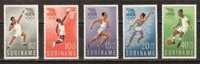 Suriname 349-353 MLH ; Olympiade Zegels, Olympic Games, Les Jeues Olympiques, Los Juegos Olimpicos 1960 - Summer 1960: Rome