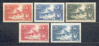 Frazösisch Guinee 1938 - Michel 128 - 132 * - Other & Unclassified