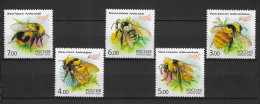 Russia 2005 MiNr. 1266 - 1270 Russland Insects Bumblebees 5v MNH** 3,40 € - Abeilles