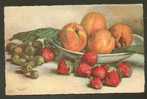 CARLO CHIOSTRI,   PEACH,  STRAWBERRY, GOOSEBERRY,  OLD  POSTCARD - Chiostri, Carlo