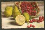 CARLO CHIOSTRI,   PEAR, LEMON, STRAWBERRY,  OLD  POSTCARD - Chiostri, Carlo