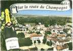 51 MARNE EN AVION AU DESSUS DE SILLERY  SUR LA ROUTE DU CHAMPAGNE - Sillery