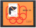 Cuba 1976 BF46 ** XXI Juegos Olímpicos: Emblema, Anillos Olímpicos, Castor Estilizado. Ver Scan. - Summer 1976: Montreal
