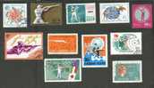 LOT OF 11 USED STAMPS, SHOOTING - Shooting (Weapons)