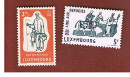 LUSSEMBURGO (LUXEMBOURG)  - SG 668.669   -  1960  ANNO MONDIALE DEL RIFUGIATO  - NUOVI (MINT)** - Neufs