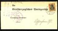 1113) Deutsches Reich MiNr. 88 II Gestempelt Faltbrief - Cartas