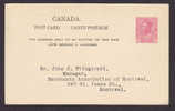 Canada Postal Stationery Ganzsache Entier Carte Postale Post Card King George V. - 1903-1954 Reyes