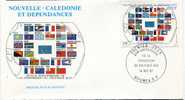 Nouvelle-Calédonie- Enveloppe 1er Jour-14/10/1987-40è Anniv.commission Pacifique Sud - FDC