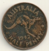 Australia  1/2 Penny    KM#41  1942 (b) - Penny