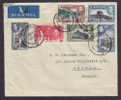 Ceylon Airmail Par Avion Mult Franked Beauty COLOMBO Cover 1938 To Aarhus Oliefabrik Aarhus Denmark Coronation (2 Scans) - Ceylan (...-1947)