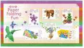 Hong Kong 2008 Children Stamps S/s-Paper Folding Flower Bear New Year Lotus Koala Monkey Banana Christmas - Beren