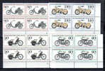 Allemagne Berlin, Motocyclettes Historiques, 655 / 658** # Pl 1 Ou 2, (Mi 694/697), Cote 40 €, - Motos