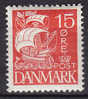 Denmark 1927 Mi. 168   15 Øre Karavelle Glatter Grund MNH** - Ongebruikt