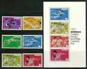 Antigua     "Olympic Games Montreal Canada 1976"      Set &  Souvenir Sheet     SC# 431-37a  MNH** - Ete 1976: Montréal