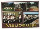 Maubeuge (59) : 5 Vues Dont Les Majorettes En 1973 (animé) VENTE A PRIX FIXE. - Maubeuge