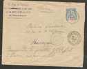 Guadeloupe Jan 1899 Cover Point A Pitre To France - Colon A Bordeaux Ligne D 3 Cds - Briefe U. Dokumente