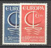Europa 1966    France 1490/1491   * *  TB - 1966