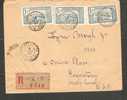 Guadeloupe 1927 Clean & Well Marked Registered Cover Point A Pitre To USA - Covers & Documents