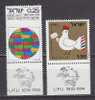 K0054 - ISRAEL Yv N°559/60 ** AVEC TAB UPU - Unused Stamps (with Tabs)