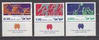 K0062 - ISRAEL Yv N°574/76 ** AVEC TAB SPORT - Nuevos (con Tab)