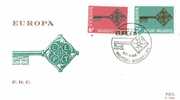 BELGIUM  1968  EUROPA CEPT FDC - 1968