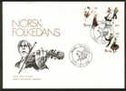 NORWAY FDC 1976 «Folks Dance». Perfect, Cacheted Unadressed Cover - FDC