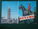 Royal Canadian Mounted Police + Greetings From Ottawa Parliament Buildings - Politie-Rijkswacht