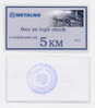 BOSNIA - BOSNIEN UND HERZEGOWINA:  5 Covertible Maraka ND(2000/01)  UNC  *METALNO - ZELJEZARA ZENICA* - Bosnia And Herzegovina