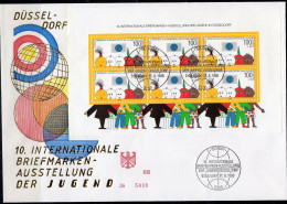 Kinder-Köpfe Der Welt 1990 BRD Block 21 ** 22€ Jugend-Ausstellung Philatic Bloc Childrens And Youth Sheet From Germany - Puppen