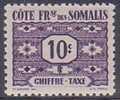 µ2 - COTE FRANCAISE Des SOMALIS - TAXE N° 44 - NEUF SANS CHARNIERE - Autres & Non Classés