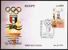 EGYPT / 2010 / CENTENARY OF THE EGYPTIAN OLYMPIC COMMITTEE / FDC / VF/ 3 SCANS  . - Covers & Documents