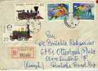 Carta, , Certificada KRAKOW 1977 , Polonia, Cover,letter,tren,, Trenes Olimpiadas - Storia Postale