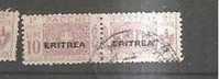 53001b)pacchi Postali Del 1917-24 Spr. Eritrea Da 10£ - Usati - Eritrea