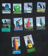 NUOVA ZELANDA (NEW ZEALAND) - SG 2196.2205 - 1998 TOWN ICONS  (COMPLET SET OF 10)   - USATI (USED)° - Usados