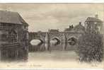 Carte Postale Ancienne Ducey - Le Vieux Pont - Ducey