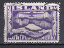 SS3304 - ISLANDA 1934 , Posta Aerea N. 17 Dent 12 1/4 X 4 - Usados